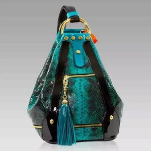 Marino Orlandi Bucket Crossbody Bag Python  Purse